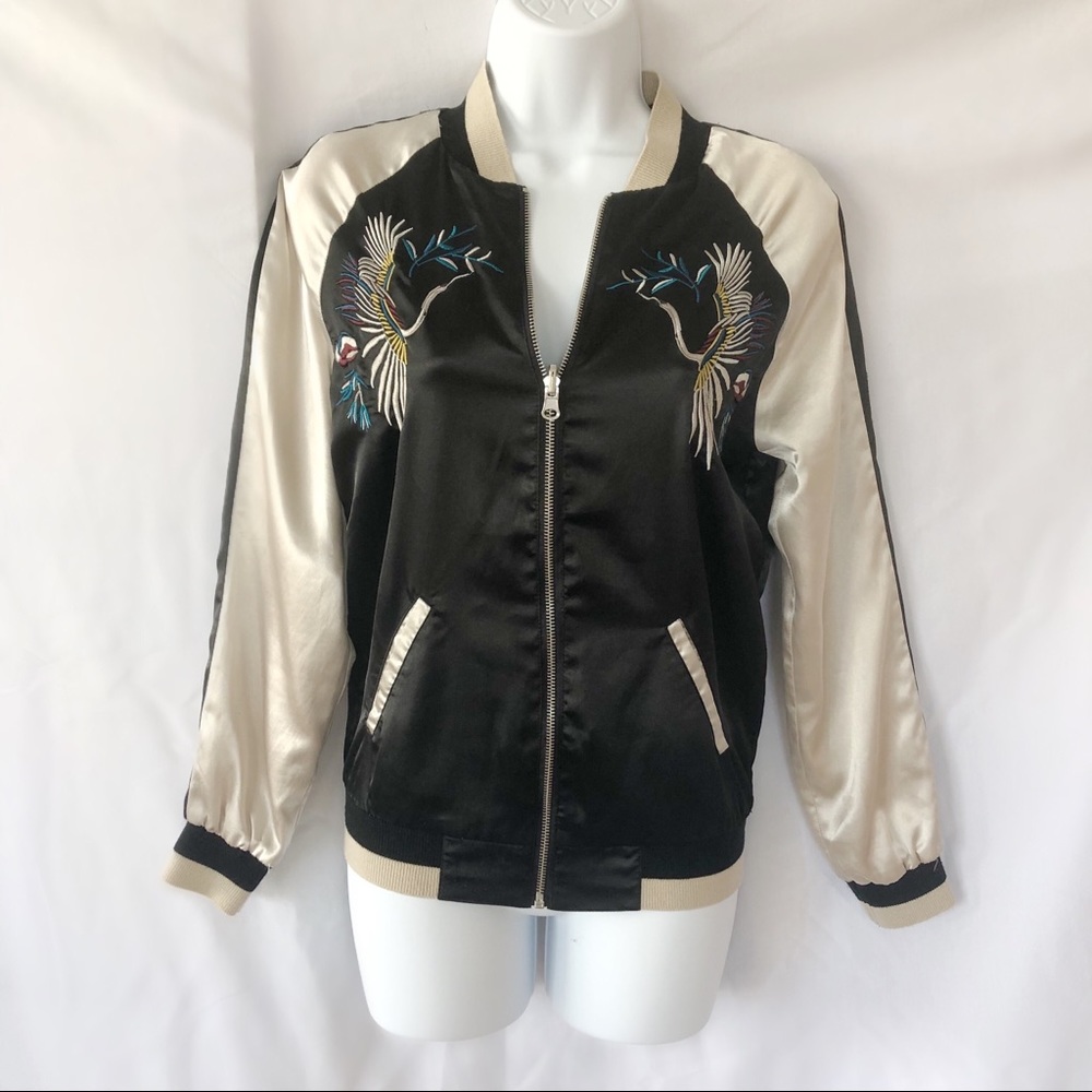 Reversible Silk Bomber Jacket